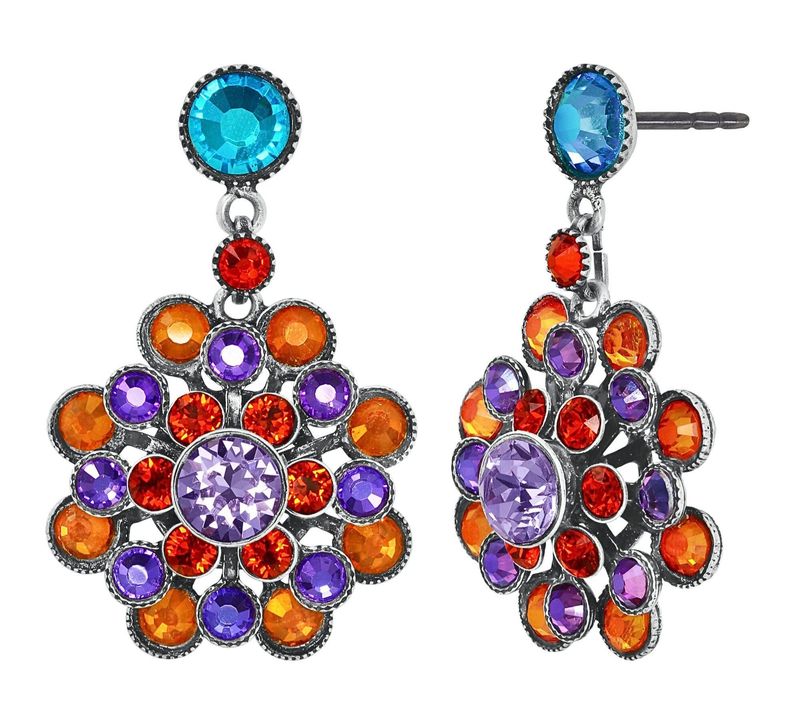 Konplott Ohrringe Konplott Ohrringe "Lost Garden" orange / lila