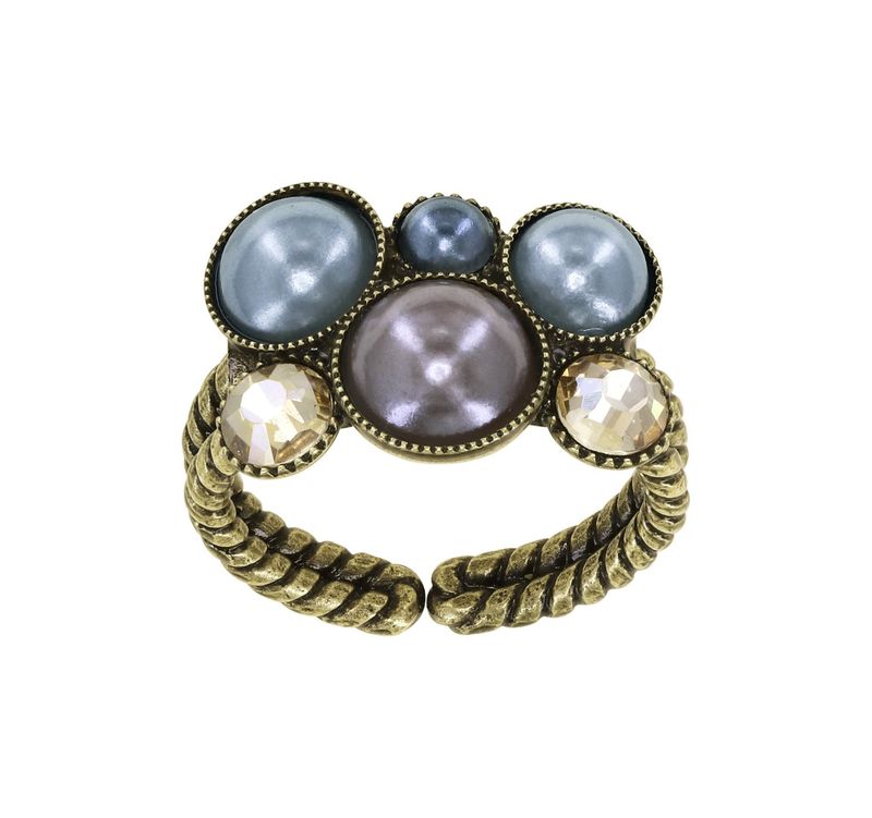 Konplott Ring Konplott Ring "Bubble Cascade" braun / grau