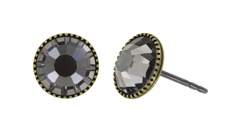 Konplott Ohrringe Konplott Ohrringe "Black Jack" grey black diamond