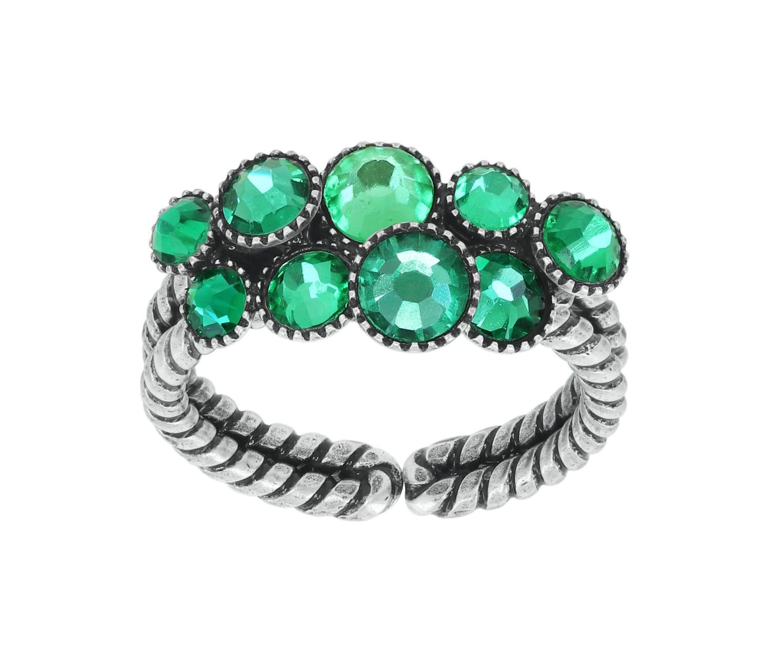 ​Konplott Ring "Water Cascade" grün