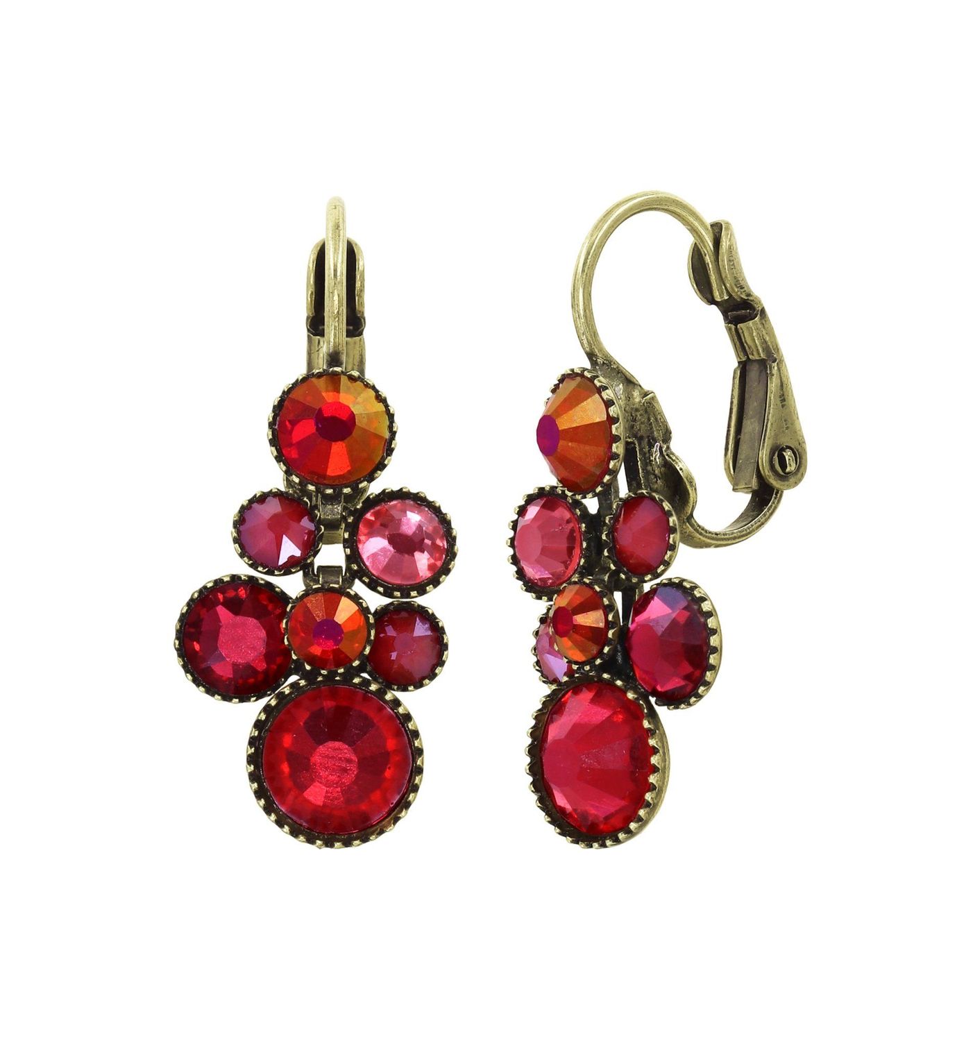 Konplott Ohrringe "Water Cascade" red