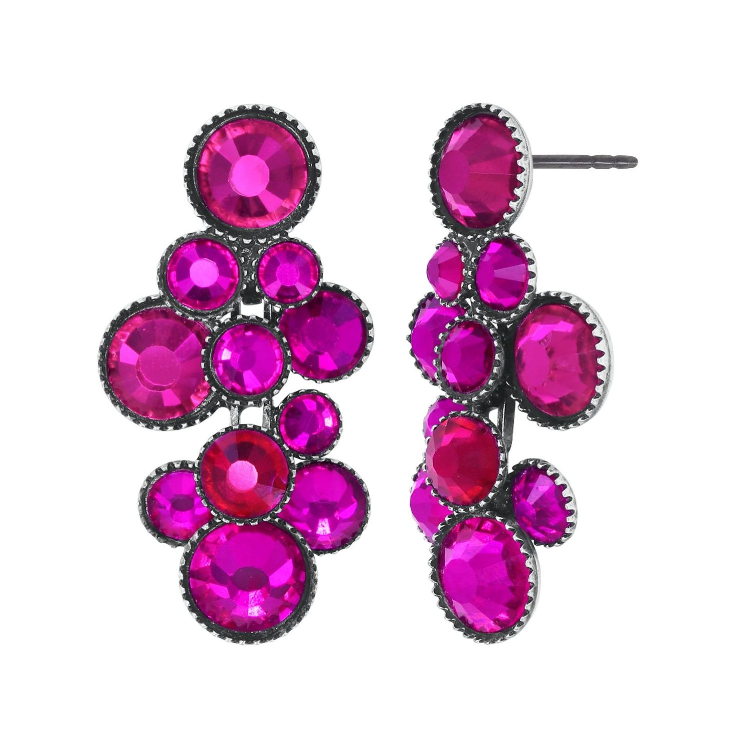 ​Konplott Ohrringe "Water Cascade" dark rose