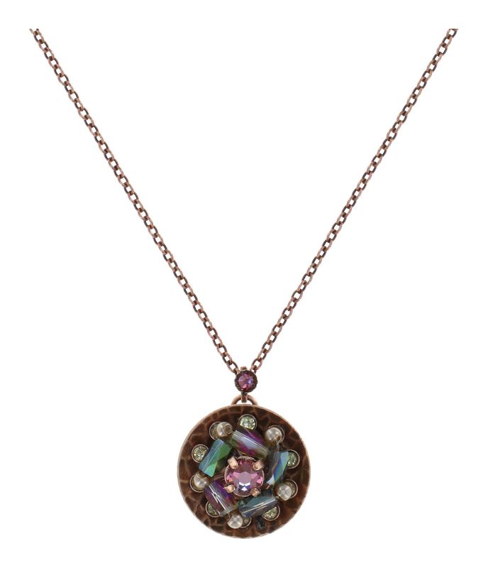 Konplott Kette "Soul of Thorns" Sunset - Braun/Rosa/Beige