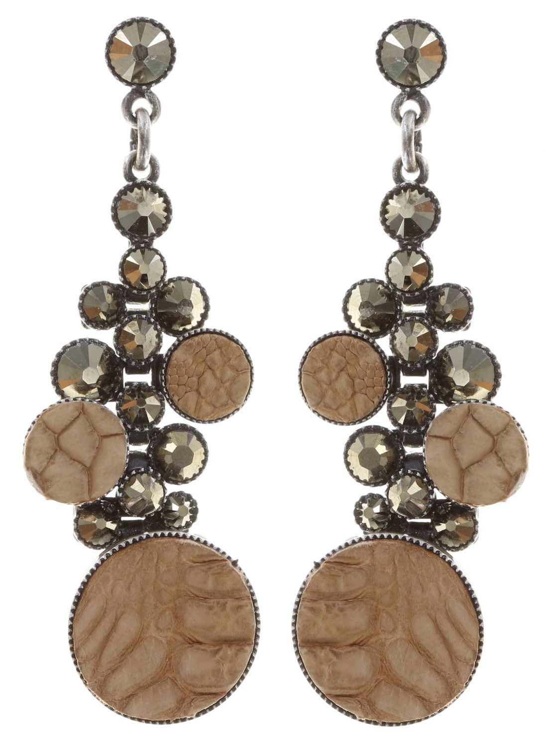 Konplott Ohrringe "Planet River" beige