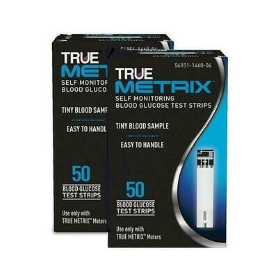 Que thử cho máy thử tiểu đường, True Metrix Test Strip 50ct