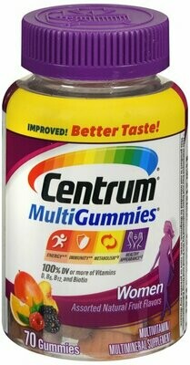 Viên uống bổ sung Vitamin cho phụ nữ dưới 50, Centrum Women Multi Gummies 70ct