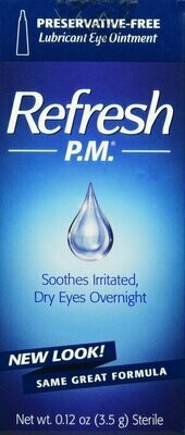 Thuốc nhỏ mắt, Refresh PM Eye Ointment 3.5gm