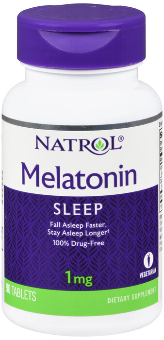 Viên uống giúp ngủ ngon Natrol Melatonin 1mg tablet 90ct