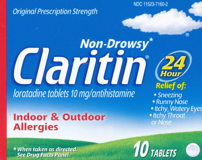 Trị dị ứng, sổ mũi Claritin 24HR Tablet 10ct