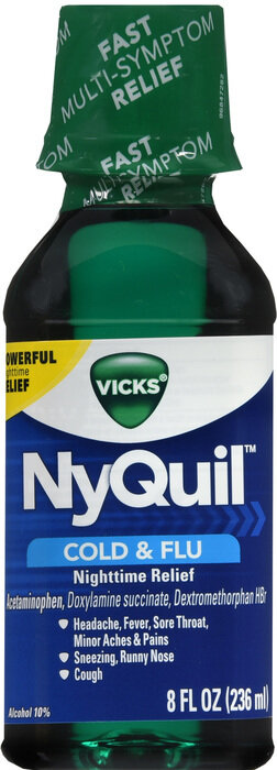 Siro trị cảm cúm, Nyquil Cold & Flu 8oz