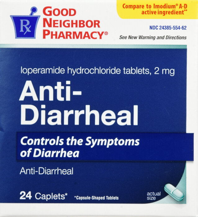Thuốc chống tiêu chảy, GNP anti-diarrheal 2mg 24 caplets