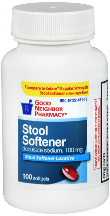 Viên uống nhuận tràng chống táo bón, GNP Stool Softener, 100mg Softgel, 100ct