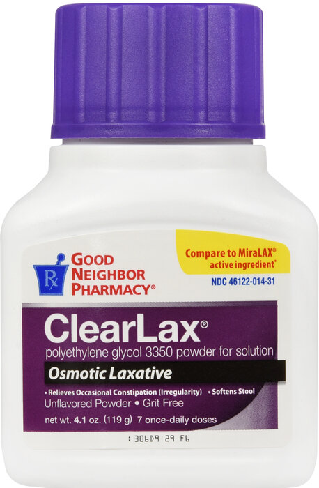 Hỗ trợ nhuận tràng táo bón, GNP Clear Lax Powder 4.1oz