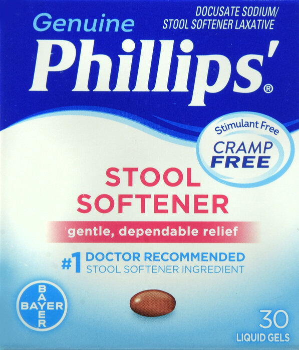 Viên uống nhuận tràng chống táo bón, Phillips' Stool Softener Liquid Gel 30ct