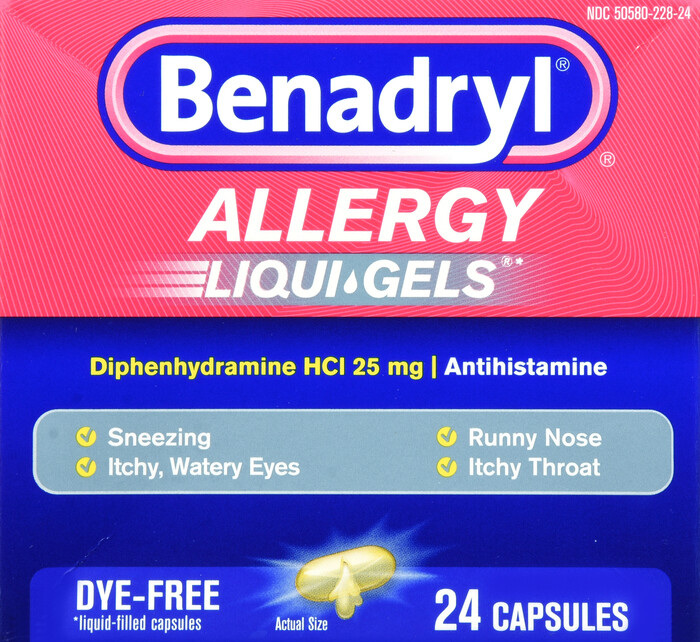 Viên chống dị ứng Benadryl Allergy 25mg Capsule 24ct