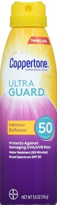 Kem chống nắng Coppertone UltraGUARD Spray Clear SPF50 5.5oz