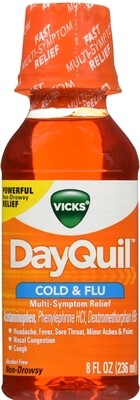 Siro cảm cúm (uống trong ngày) DayQuil Cold & Flu Liquid 8oz