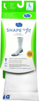 Vớ cho người bệnh tiểu đường Diabetic Crew White Sock (LARGE)