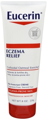 Kem dành cho bệnh chàm, ngứa Eucerin Eczema Relief Creme, 8oz