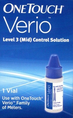 Thuốc nước thử máy thử tiểu đường, One Touch Verio Control Solution 3.8ml