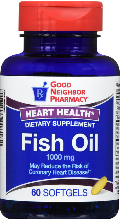 Thuốc dầu cá, GNP Fish Oil 1000mg Soft gel 60ct