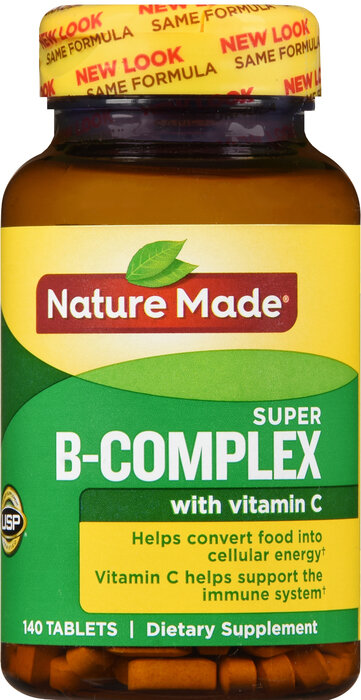 Vitamin B tổng hợp, Nature Made Super B-Complex Tablet 140ct
