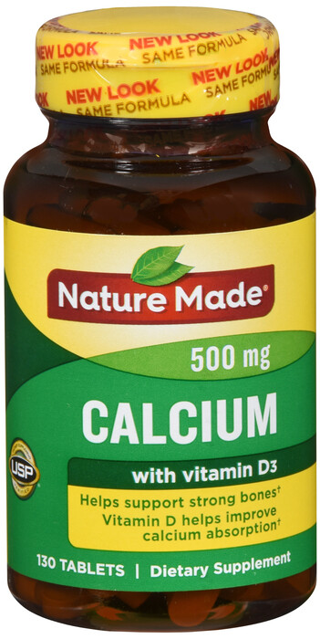 Thuốc bổ sung Canxi, Nature Made Calcium 500mg 130ct