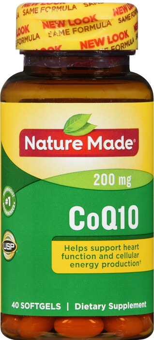 Viên uống bổ sung CoQ10 cho tim, Nature Made COQ10 200mg Soft Gels 40ct