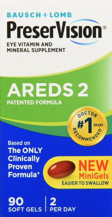 Viên uống sáng mắt cho người lớn, Preservision Areds 2 Soft Gels 90ct