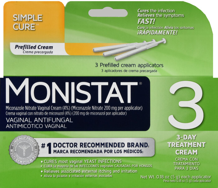 Monistat 3-day Cream Pre-filled Applicator 3x5gm