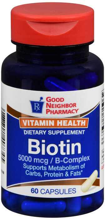 Viên uống hỗ trợ mọc tóc và chống rụng tóc, Biotin 5000mcg Capsule 60ct