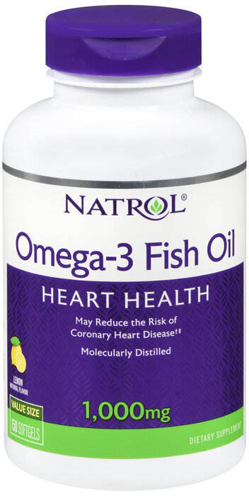 Dầu cá, Natrol Omega-3 1000mg Soft Gel 150ct