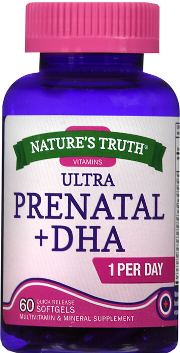 Nature's Truth Prenatal + DHA Soft Gels 60ct