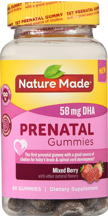 Nature Made Prenatal DHA 58mg Gummy 60ct