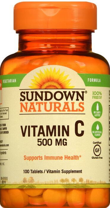 Viên uống bổ sung vitamin C, Sundown Vitamin C 500mg Tablet 100ct