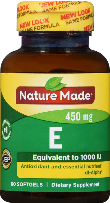 Viên uống Vitamin E từ Nature Made Vitamin E 450mg Soft Gels 60ct