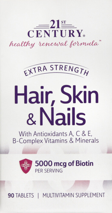 Viên uống đẹp da tóc và móng, Hair,Skin, and Nails Extra Strength Tablet 90ct