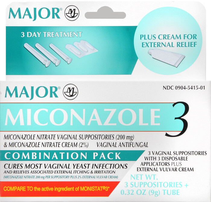 Miconazole 3-Day Cream with Applicator