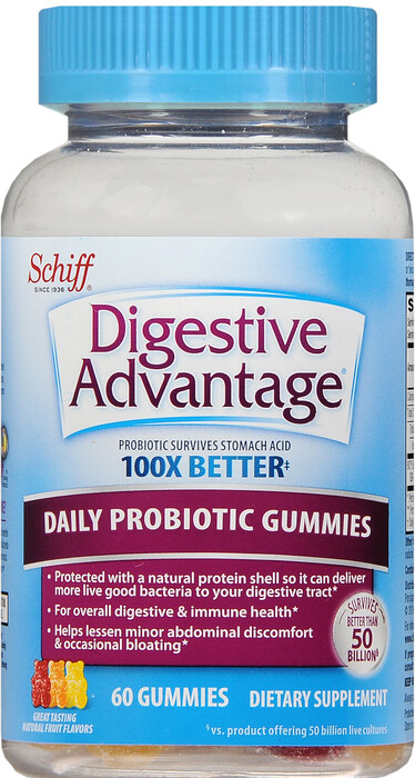 Kẹo men vi sinh, Digestive Advantage Probiotic Gummies 60ct