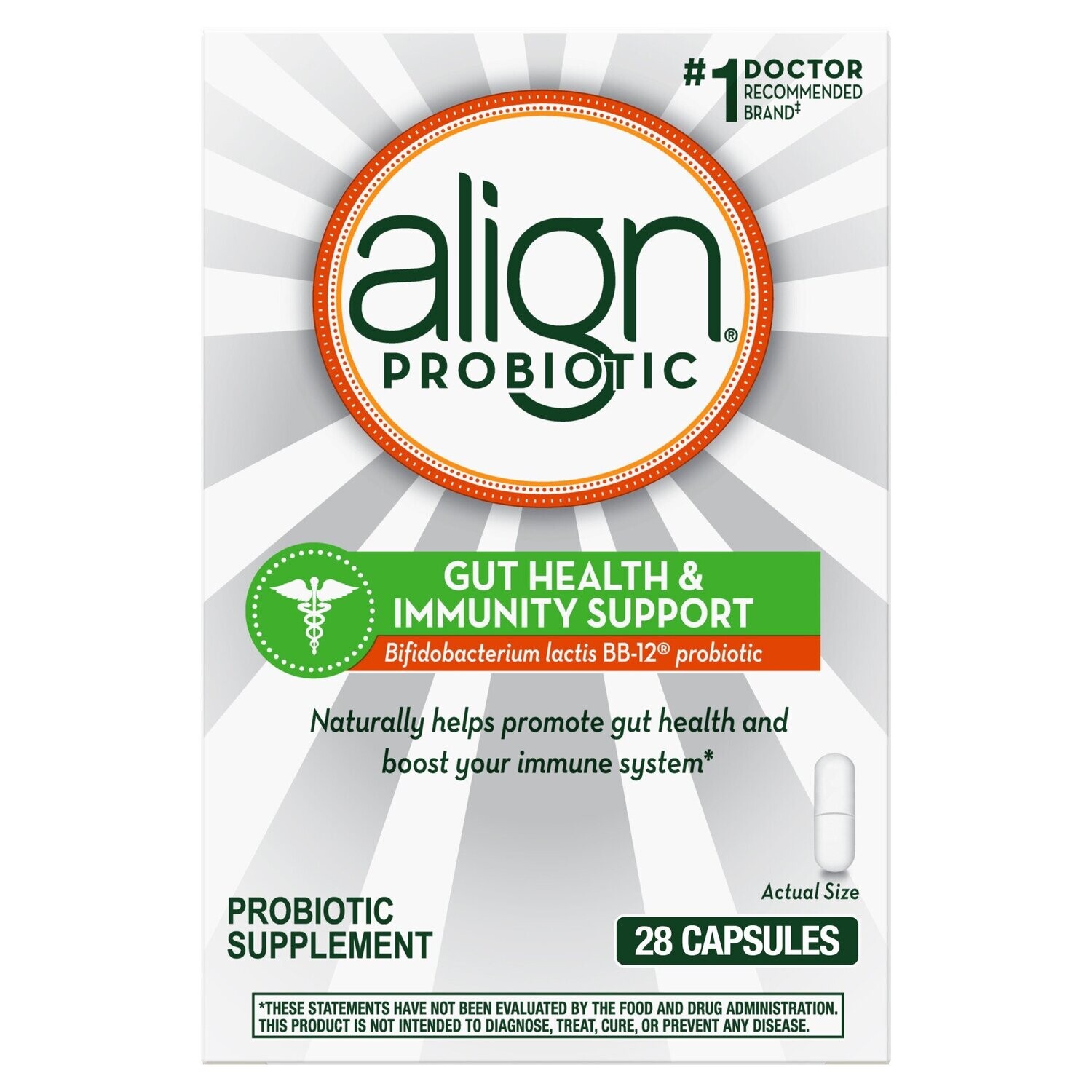 bổ sung men vi sinh - Align Gut Health and Immune Support Capsule 28ct