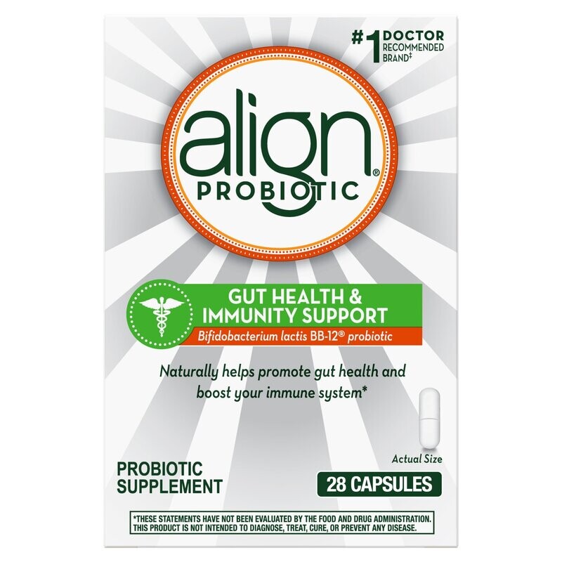 bổ sung men vi sinh - Align Gut Health and Immune Support Capsule 28ct