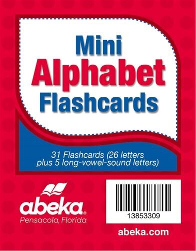 PRE-KINDER - MINI ALPHABET FLASHCARDS - ABEKA - ISBN 138533