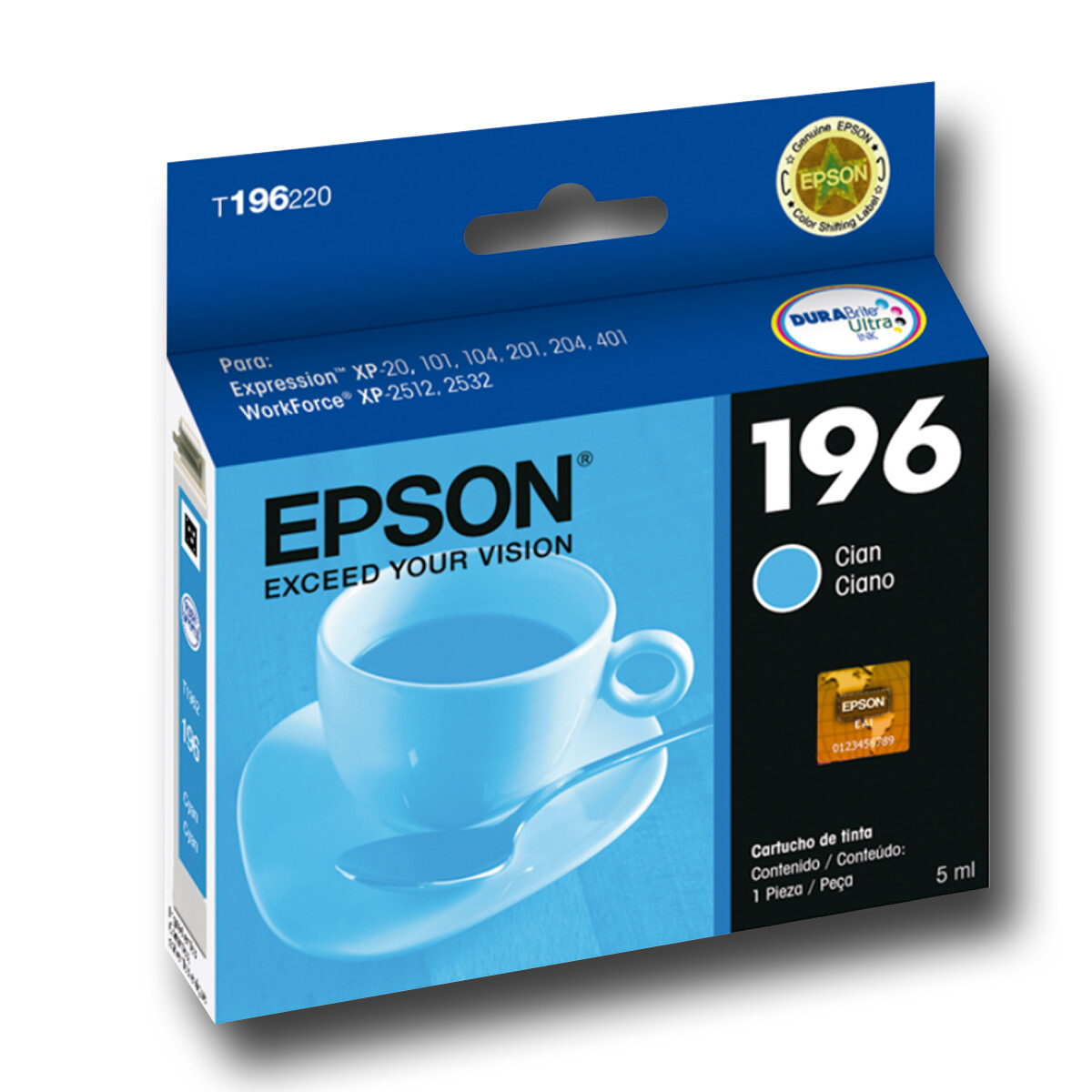 CARTUCHO EPSON T196220 CYAN