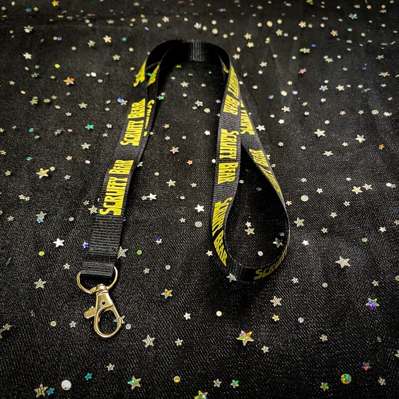 Lanyard with Scruffy Bear Logo