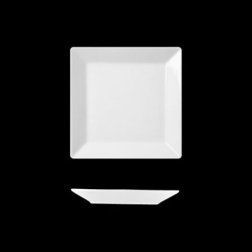 ACTUAL. Assiette plate carrée 21x21 cm