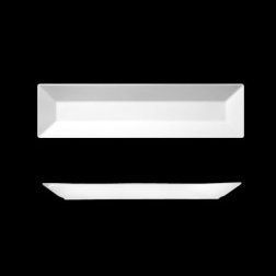 ACTUAL. Assiette rectangulaire 27,5 x 6,5 cm