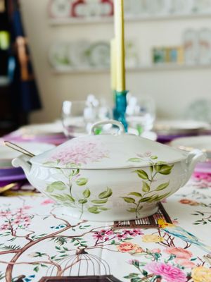 Soupière. PRIMAVERA COLLECTION. Peinte à la main