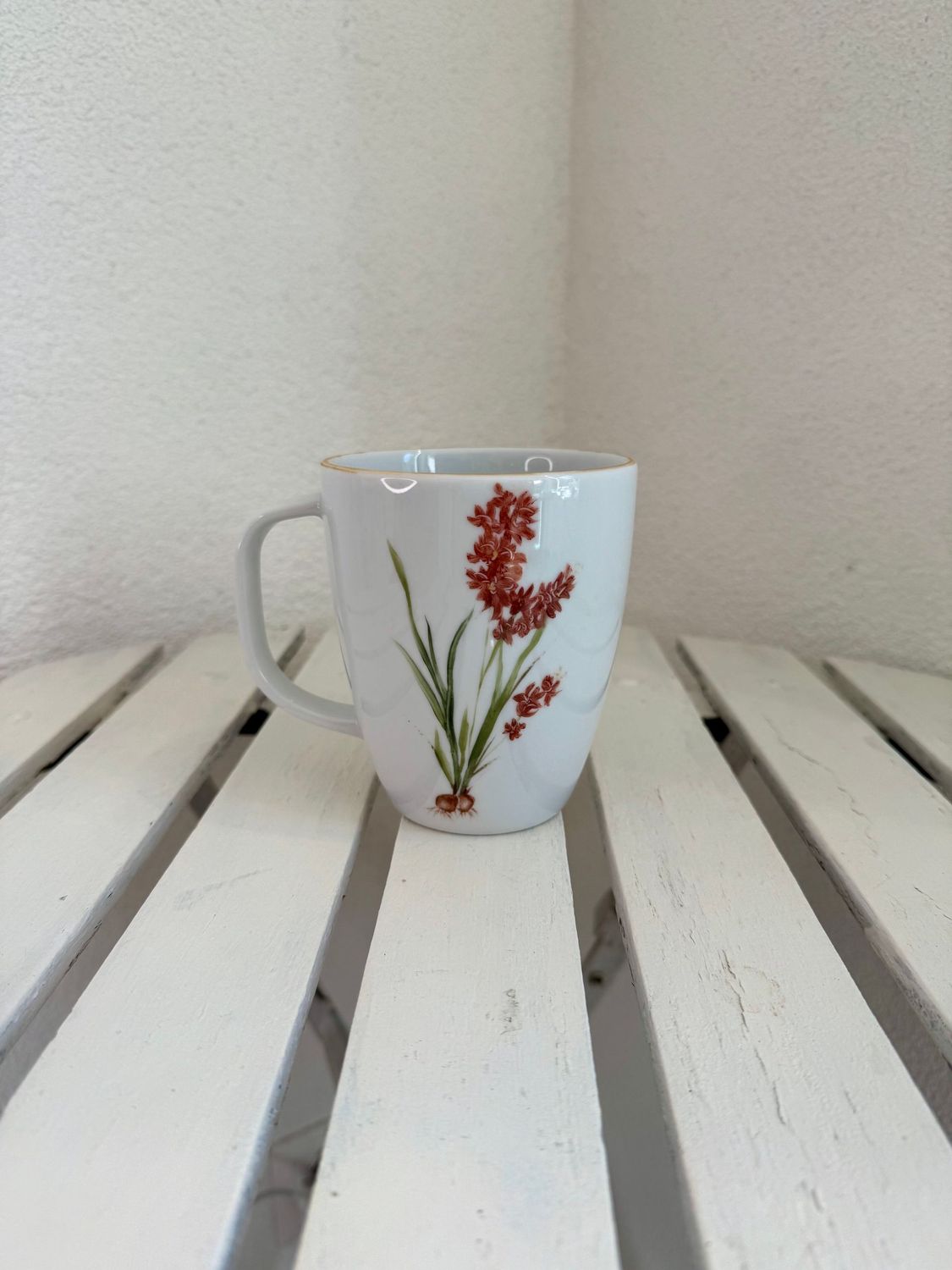 MUG XL. IXIA ROUGE. MORNINGS COLECCION. Pintado a mano