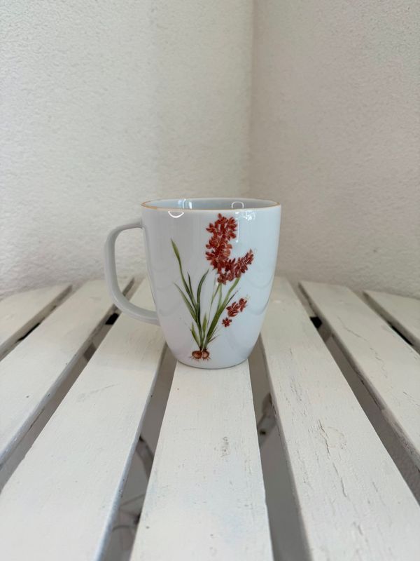 MUG XL. IXIA ROUGE. MORNINGS COLECCION. Pintado a mano