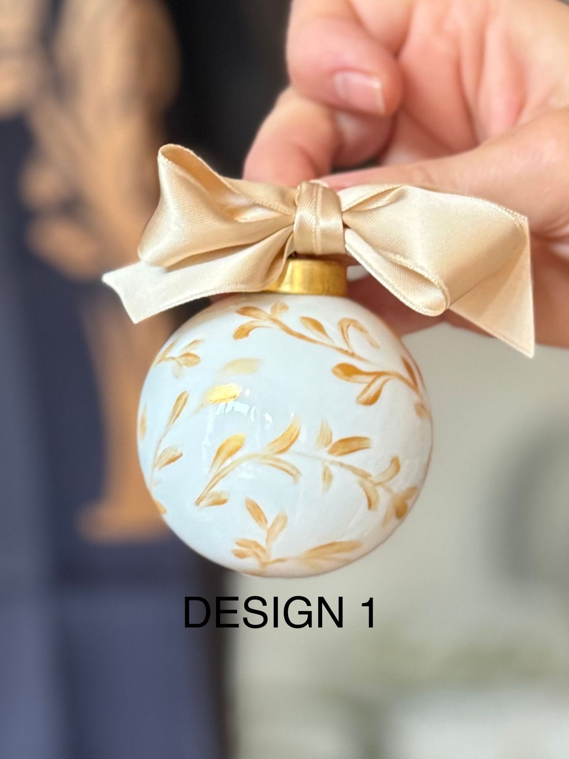 Bolas de Navidad pintadas a mano